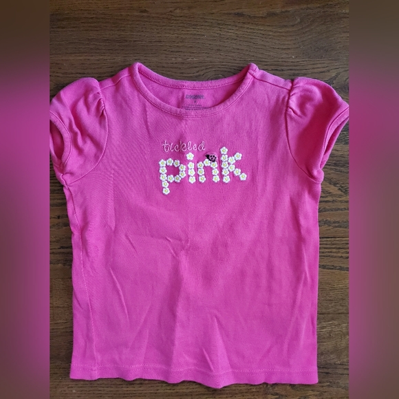 Ensemble Fille Gymboree Taille 7-9 : Pantalon Velours Côtelé Rose + Haut Fleuri